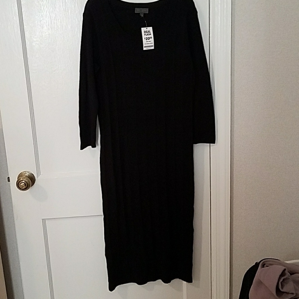 Black sweater dress